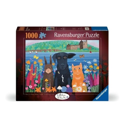 Puzzle 2D: Zwierzaki i zamek 1000el