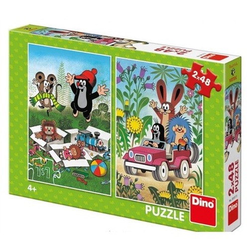 Puzzle 2w1 Krecik i Przyjaciele 2x48el