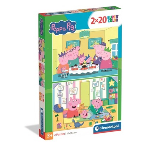 Puzzle 2x20 Super Kolor Peppa Pig 24831