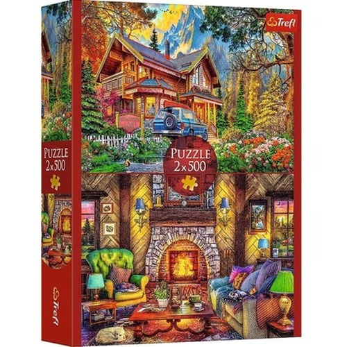 PUZZLE 2x500 Wycieczka w góry 37534