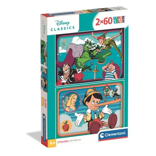 Puzzle 2x60 Super kolor Disney Classic 24823