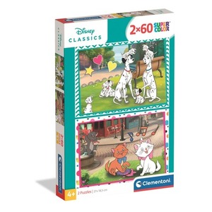 Puzzle 2x60 Super kolor Disney Classics 24836
