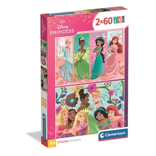 Puzzle 2x60 Super kolor Princess 24824
