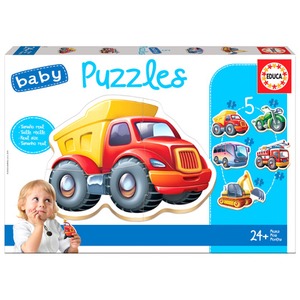 Puzzle 3-5 el. Pojazdy