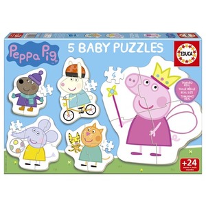 Puzzle 3-5 el. Świnka Peppa
