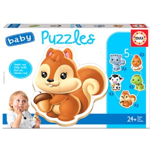 Puzzle 3-5 el. Zwierzęta