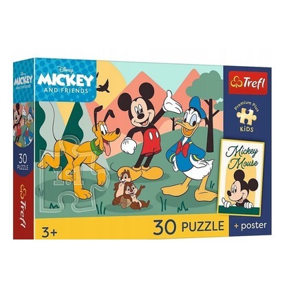 Puzzle 30 Bajkowe chwile + unikalny plakat TREFL