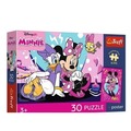 Puzzle 30 Disney Minnie + plakat TREFL