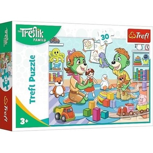 Puzzle 30 Radosna Rodzina Treflików TREFL
