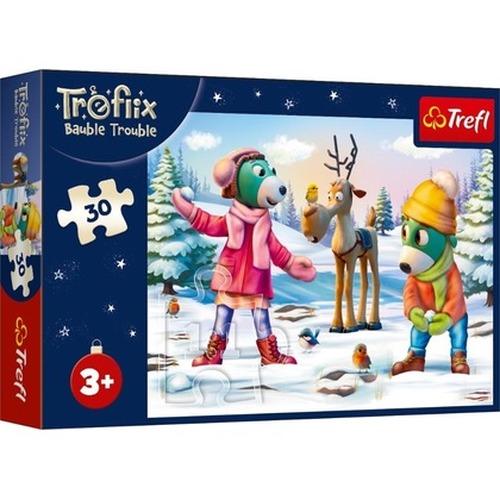 Puzzle 30 Świąteczny czas Trefilków TREFL