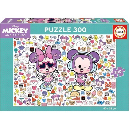 Puzzle 300 el. Myszka Miki & Minnie