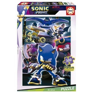 Puzzle 300 el. Sonic Prime (fluorescencyjne)
