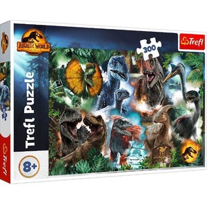 Puzzle 300 elementów Ulubione dinozaury Jurassic World