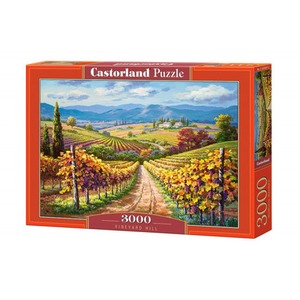 Puzzle 3000 elementów - Vineyard  Hill Winnica