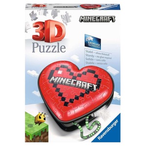 Puzzle 3D 54 elementy Minecraft Serce