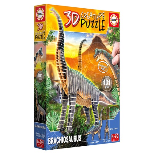 Puzzle 3D Dinozaury - Brachiozaur 101 el.