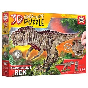 Puzzle 3D Dinozaury - Tyranozaur Rex 82 el. G3