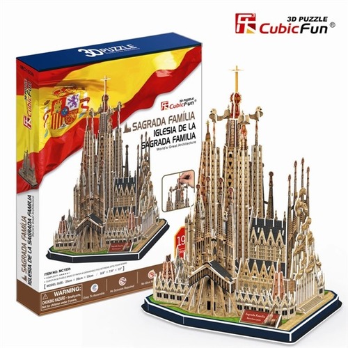 PUZZLE 3D DUŻY ZESTAW SAGRADA FAMILIA CUBICFUN