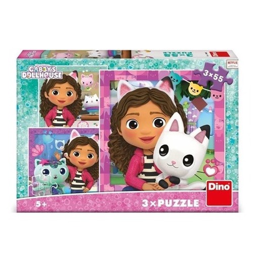 Puzzle 3w1 Koci Domek Gabi, Przyjaciele