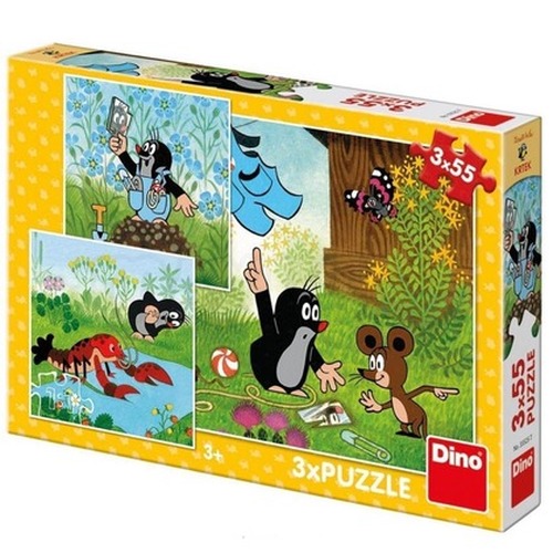 Puzzle 3w1 Krecik i spodenki 3x55el