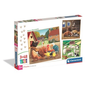 Puzzle 3x48 Super kolor Farm Moments 25791