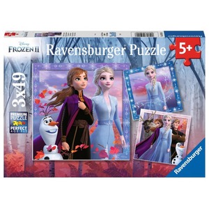 Puzzle 3x49 elementów Frozen 2, Kraina Lodu 2