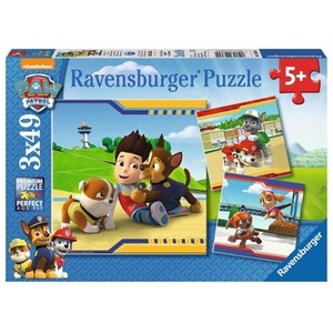 Puzzle 3x49 elementów - Psi Patrol, Futrzani bohaterowie