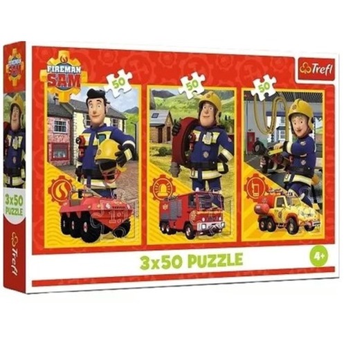 Puzzle 3x50 Ekipa z remizy Strażak Sam 34880