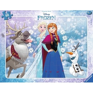 Puzzle 40 elementów - Kraina Lodu, Anna i Elsa