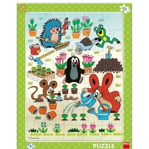 Puzzle 40 ramkowe Krecik w ogródku