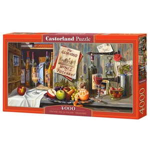 Puzzle 4000 elementów - Czerwony vintage i włoski skarb