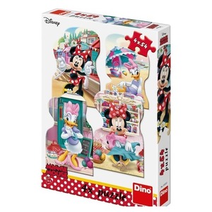 Puzzle 4w1 4x54 Myszka Minnie i Daisy