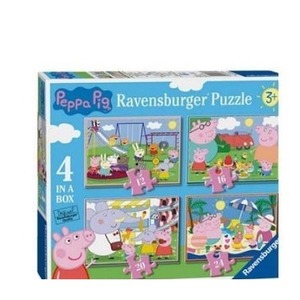 Puzzle 4w1 Świnka Peppa