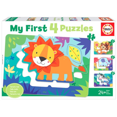 Puzzle 5-8 el. Dzikie zwierzęta