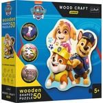 Puzzle 50 drewniane Wood Craft Junior Zabawny Psi Patrol 20240