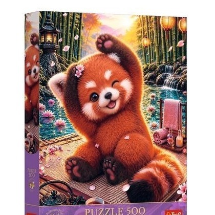 Puzzle 500 Czarująca czerwona panda TREFL