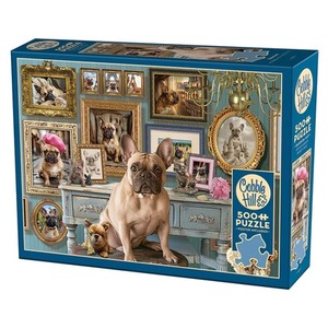 Puzzle 500 el. Buldog francuski