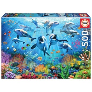 Puzzle 500 el. Delfiny