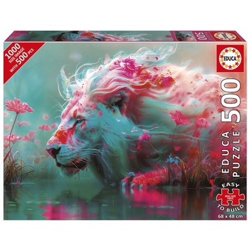 Puzzle 500 el. Król zwierząt