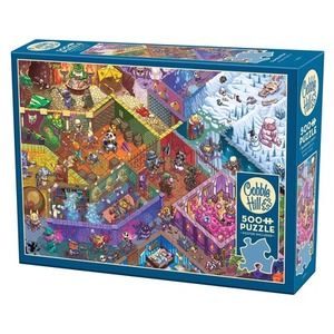 Puzzle 500 el. Labirynt fantasy w stylu D&D