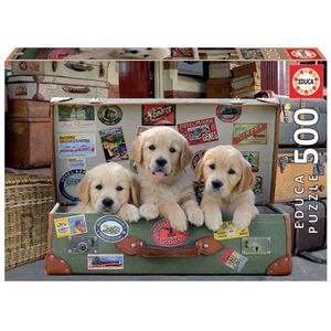 Puzzle 500 el. Szczenięta ruszają w podróż