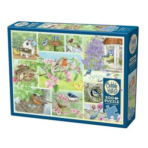Puzzle 500 el. Wiosenne ptaki