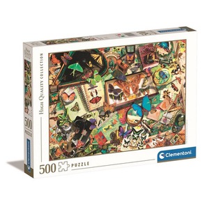 Puzzle 500 elementów High Quality, Kolekcjoner motyli