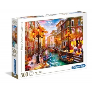 Puzzle 500 elementów High Quality - Zachód słońca nad Wenecją