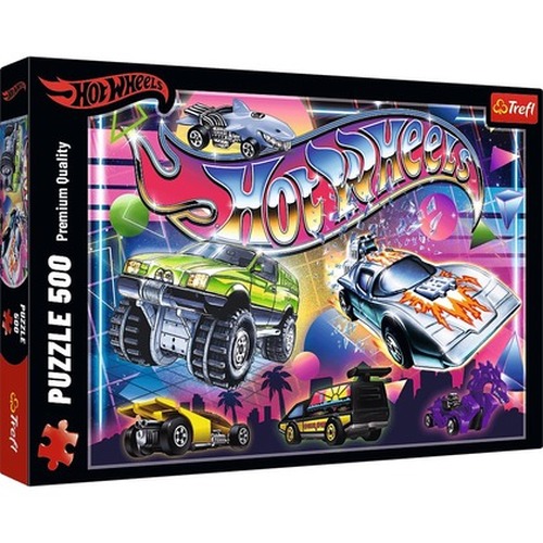 Puzzle 500 Hot Wheels Lata 80-te 37538