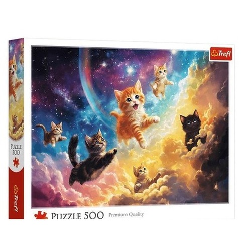 Puzzle 500 Kosmiczne kotki TREFL