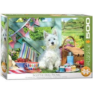 Puzzle 500 Scottie Dog Picnic 6500-5461