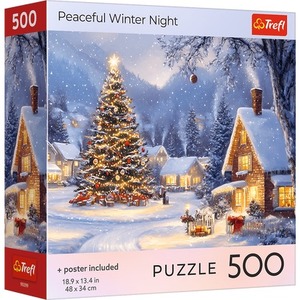 Puzzle 500 USA Collection: Peaceful Winter Night