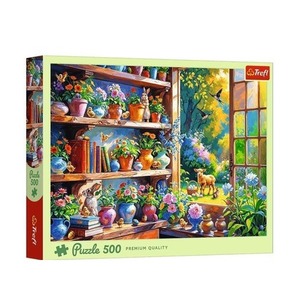 Puzzle 500 Wiosenny poranek w oranżerii TREFL