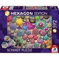 Puzzle 592 el. HEXAGON Mandala